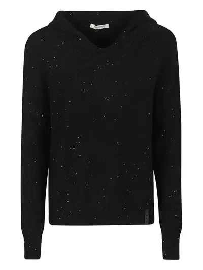 HINNOMINATE SEQUIN-EMBELLISHED HOODED SWEATER