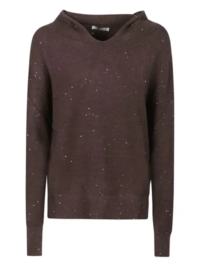 HINNOMINATE SEQUIN-EMBELLISHED HOODED SWEATER