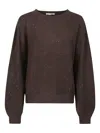 Hinnominate Sequin-embellished Sweater In Brown