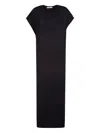 Hinnominate Short-sleeve Maxi Dress In Black