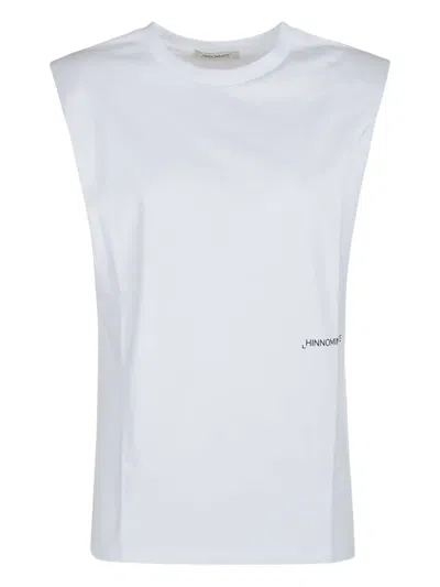 Hinnominate Shoulder-pads Cotton Top In White