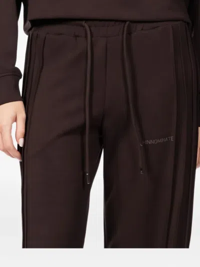 Hinnominate Side-rib Trousers In Brown