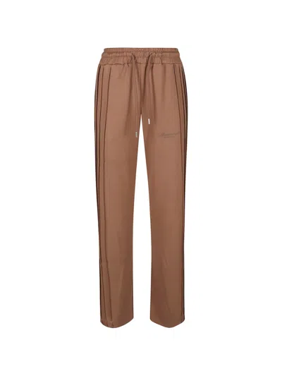 Hinnominate Side-stripes Trousers In Burgundy