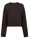 Hinnominate Cropped Sweatshirt In Brown
