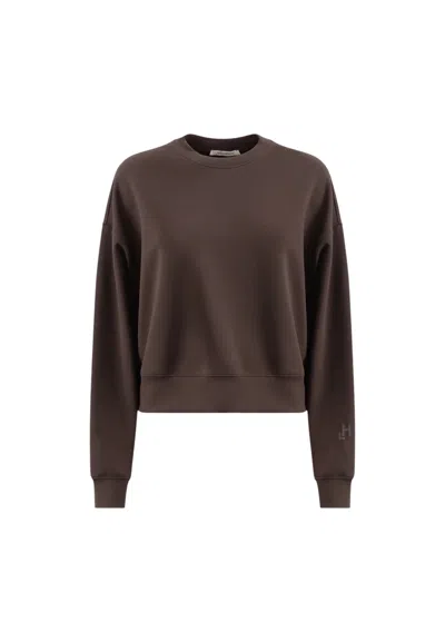 Hinnominate Sweatshirt Crop Woman  Crew Neck In Brown