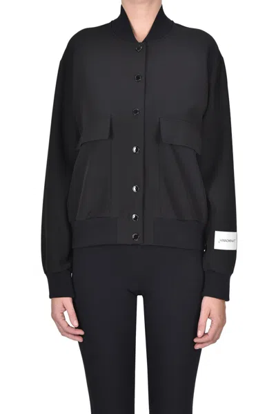 Hinnominate Techno Fabric Bomber In Black
