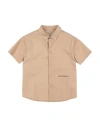 Hinnominate Toddler Boy Shirt Camel Size 6 Cotton In Beige