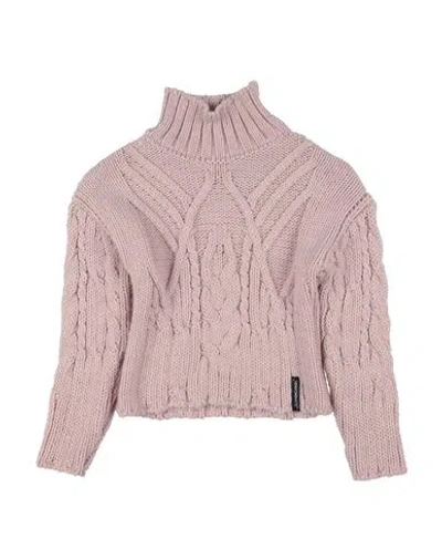 Hinnominate Babies'  Toddler Girl Turtleneck Pink Size 6 Acrylic, Polyester