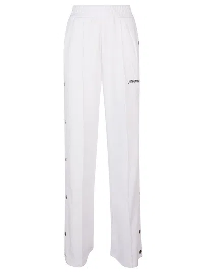Hinnominate Track Pant Cotton Blend Sweatpants In White