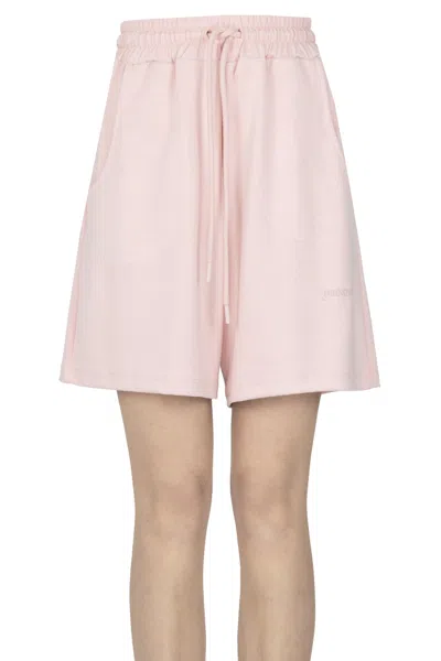 Hinnominate Viscose Jersey Trousers In Pink