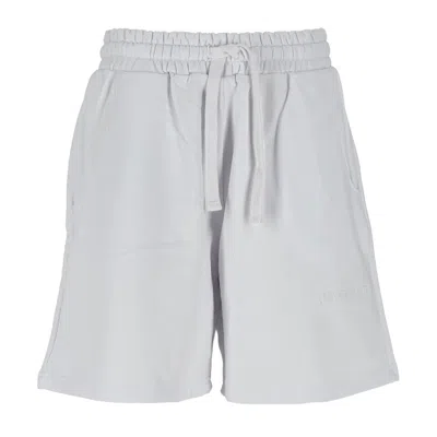 Hinnominate White Cotton Short In Gray