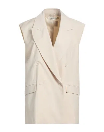 Hinnominate Woman Blazer Beige Size M Polyester, Viscose, Elastane In Neutral