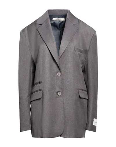 Hinnominate Woman Blazer Grey Size Xs Polyester, Viscose, Elastane In Gray
