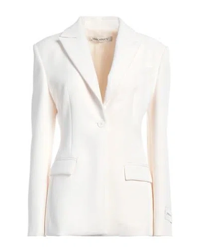 Hinnominate Woman Blazer Ivory Size S Polyester, Elastane