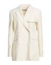 Hinnominate Woman Suit Jacket Cream Size M Polyester In Neutral