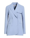 Hinnominate Woman Blazer Light Blue Size M Polyester, Elastane