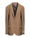 Hinnominate Woman Blazer Light Brown Size S Polyester, Elastane In Beige