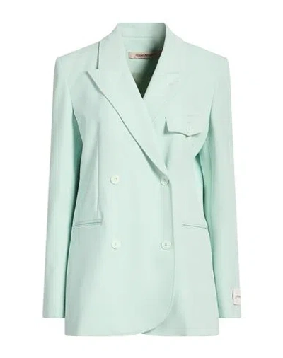 Hinnominate Woman Blazer Light Green Size M Polyester, Elastane