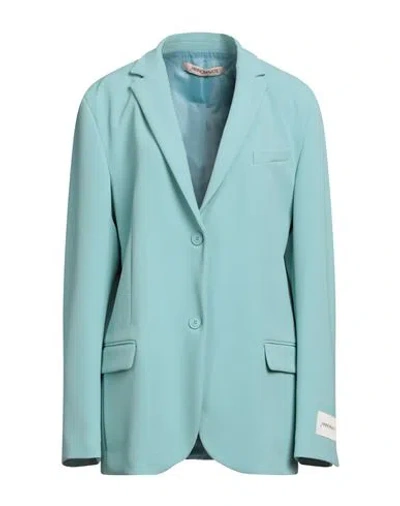 Hinnominate Woman Blazer Light Green Size S Polyester, Elastane
