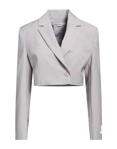Hinnominate Woman Blazer Light Grey Size Xxs Polyester, Viscose, Elastane