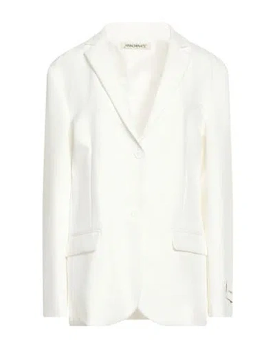 Hinnominate Woman Blazer Off White Size Xs Polyester, Elastane
