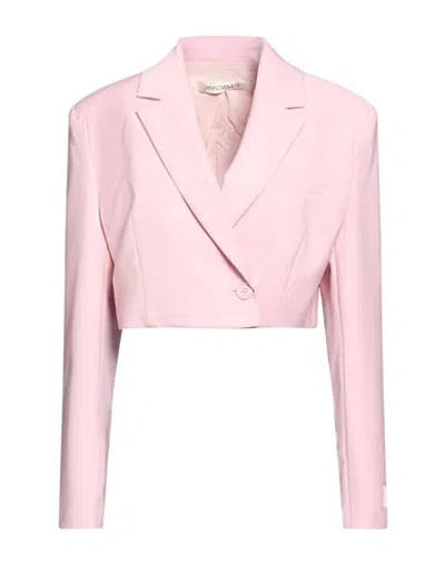 Hinnominate Woman Blazer Pink Size M Polyester, Viscose, Elastane