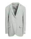 Hinnominate Woman Blazer Sage Green Size M Polyester, Elastane In Sage Green