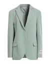 Hinnominate Woman Blazer Sage Green Size M Polyester, Elastane