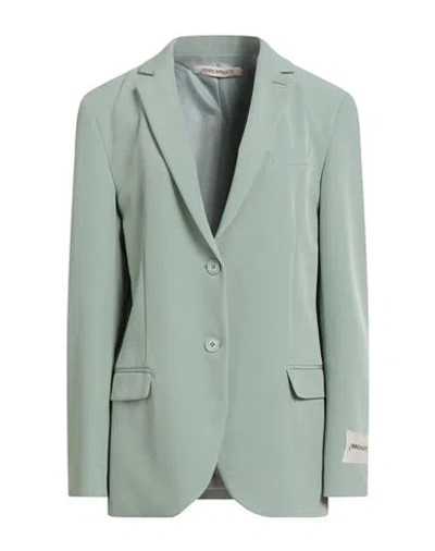 Hinnominate Woman Blazer Sage Green Size M Polyester, Elastane