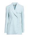 Hinnominate Woman Blazer Sky Blue Size M Polyester