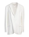 Hinnominate Woman Blazer White Size M Polyester, Elastane