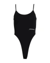 Hinnominate Woman Bodysuit Black Size L Cotton, Elastane In Black