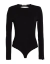 Hinnominate Woman Bodysuit Black Size M Rayon, Polyamide, Elastane