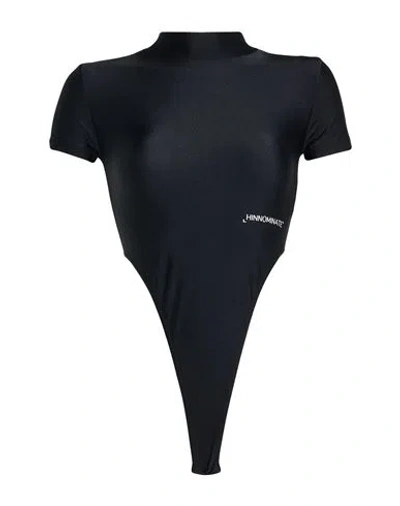 Hinnominate Woman Bodysuit Black Size S Polyamide, Elastane