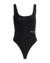 Hinnominate Woman Bodysuit Black Size Xs Cotton, Elastane