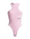 Hinnominate Woman Bodysuit Pink Size M Cotton, Elastane