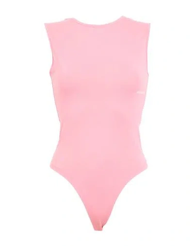 Hinnominate Woman Bodysuit Pink Size S Cotton, Elastane