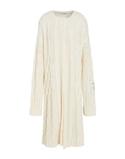 Hinnominate Woman Cardigan Cream Size S Acrylic, Polyester In Neutral