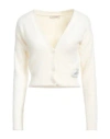 Hinnominate Woman Cardigan Cream Size Xs Polyamide In White