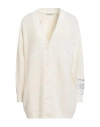 Hinnominate Woman Cardigan Ivory Size Xxs Acrylic, Polyester In Neutral