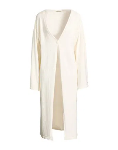Hinnominate Woman Cardigan Off White Size S Viscose, Polyester, Polyamide
