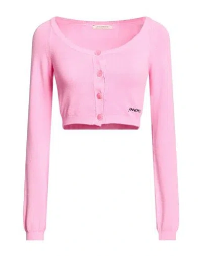 Hinnominate Woman Cardigan Pink Size M Viscose, Elastane
