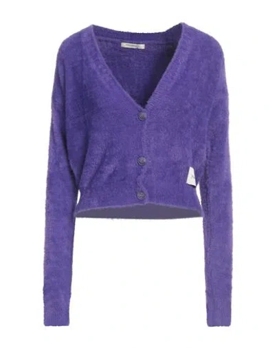 Hinnominate Woman Cardigan Purple Size Xs Polyamide