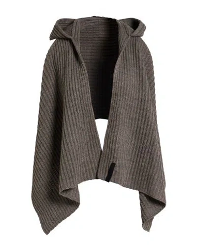 Hinnominate Woman Cardigan Taupe Size M Acrylic, Polyester In Gray
