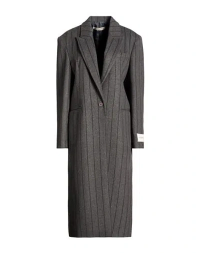 Hinnominate Woman Coat Grey Size Xs Polyester, Wool