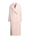 Hinnominate Woman Coat Light Pink Size Xxs Polyester, Viscose, Elastane