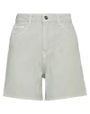 Hinnominate Woman Denim Shorts Sage Green Size 31 Cotton In Sage Green