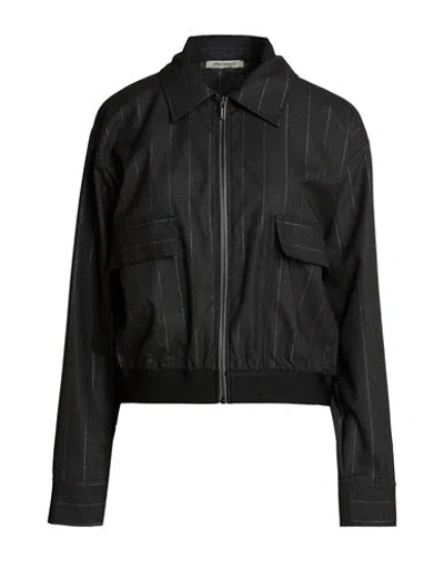 Hinnominate Woman Jacket Charcoal Size Xxs Polyester, Viscose, Elastane In Black