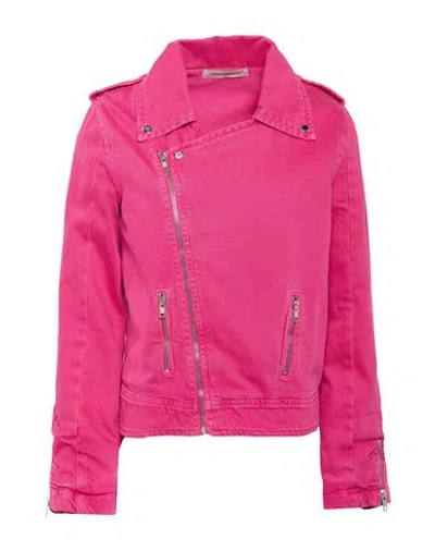 Hinnominate Woman Jacket Fuchsia Size S Cotton In Pink