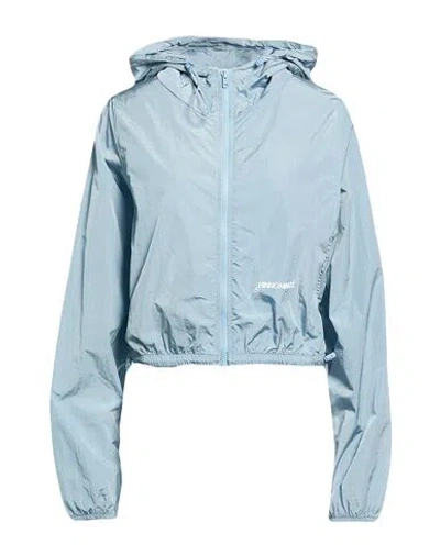Hinnominate Woman Jacket Light Blue Size Xs Polyamide